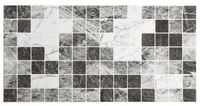 Panele Ścienne PCV Czarne Szare Marmur 3D płytki ścienne PCV Grey Marble
