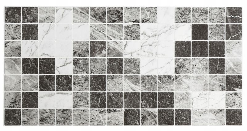 Panele Ścienne PCV Czarne Szare Marmur 3D płytki ścienne PCV Grey Marble zdjęcie 1
