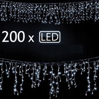 LAMPKI ŚWIĄTECZNE 10m 200LED OZDOBY CHOINKOWE