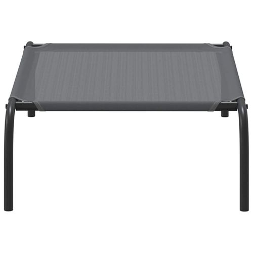 Podwyższone legowisko dla psa Szare Tekstylne i stalowe na Arena.pl