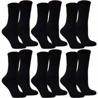 6 x SKARPETY damskie ANGORA SKARPETKI grube CIEPŁE czarne WYSOKIE