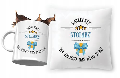Zestaw Dla Stolarza Poduszka + Kubek Na Prezent Z Nadrukiem Ze Zdjęciem na Arena.pl