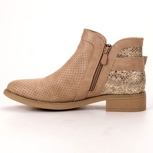 Beżowe Botki Snake Print r.41 na Arena.pl