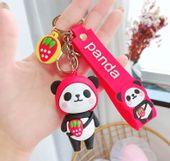 Brelok zawieszka do kluczy do Torebki panda misio miś F30_Czerwony