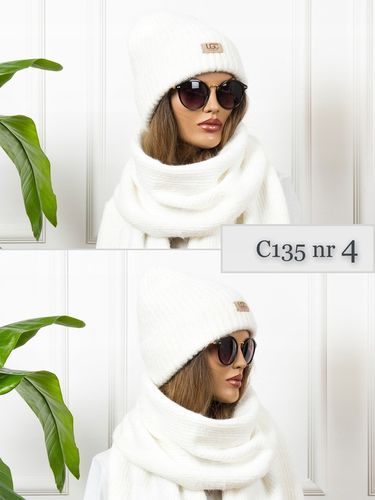 CZAPKA DAMSKA Zimowa Beanie CIEPŁA Wywijana prążkowana z wełną KOLORY na Arena.pl