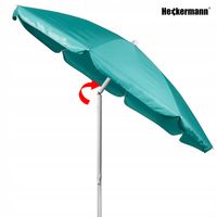 DUŻY PARASOL PLAŻOWY OGRODOWY DWUWARSTWOWY WODOODPORNY TURKUSOWY 190x180cm