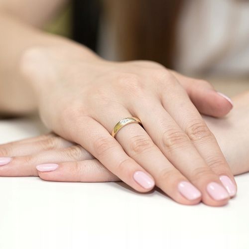 ZŁOTY PIERŚCIONEK pr. 585 SERCE Z CYRKONIAMI r.18 na Arena.pl