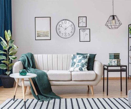 Zegar ścienny Srebrny 25cm na Arena.pl