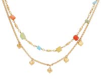 naszyjnik serduszka i koraliki (c21/ten/05au)