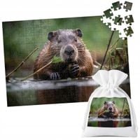 PUZZLE TRADYCYJNE - ZWIERZĘTA KAPIBARA MODNE - 96 el