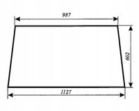 szyba tylna do ciągnika T25 A2 Władimirec kabina sokółka