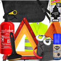 Gaśnica Trójkąt Kamizelka Mata Antyszronowa Linka Skrobaczka Odmrażacz Torb