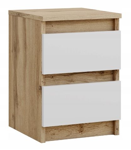 SZAFKA NOCNA WOTAN BIAŁA STOLIK NOCNY DWIE SZUFLADY 30cm SYPIALNIA na Arena.pl