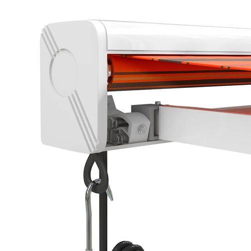 Zwijana markiza pomarańcz i brąz 3,5x2,5 m tkanina i aluminium na Arena.pl