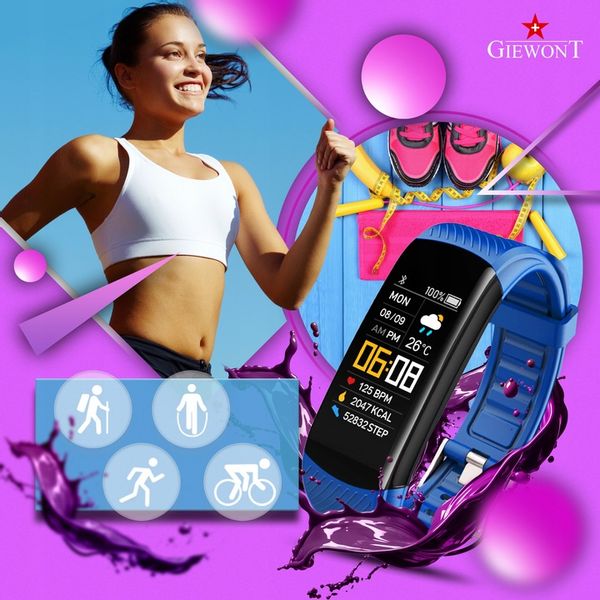 SPORTOWY SMARTBAND GIEWONT GW200 Fit&GO Duo KROKI SMS SPORT ALERT PULS zdjęcie 14