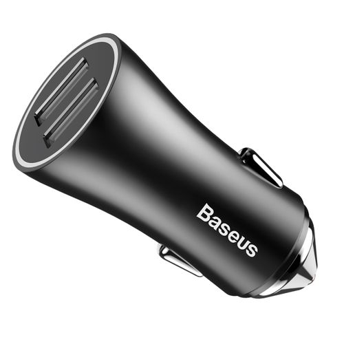 Ładowarka Samochodowa 2xUSB Baseus FastCharge 2.4A czarny na Arena.pl