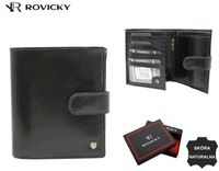 skórzany, duży portfel męski z systemem rfid - rovicky