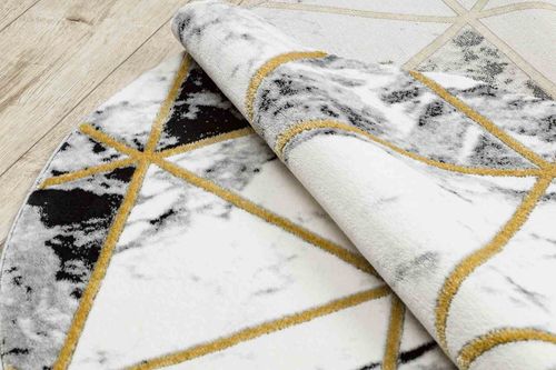 RUG/LU/ESTEMA/MARBLETRIANGLES/BLACK+GOLD/R120 na Arena.pl