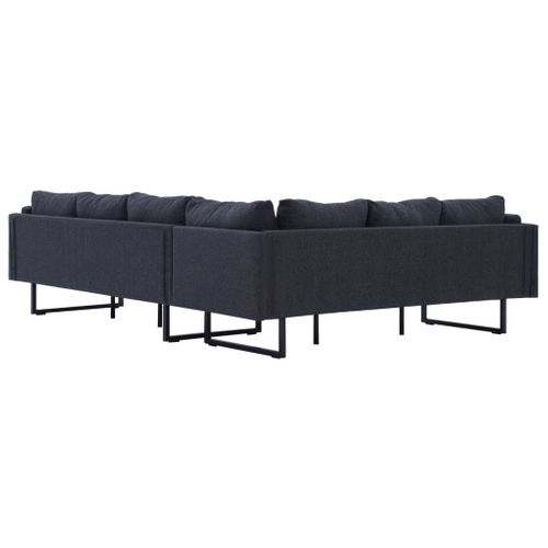 Sofa Narożna, Ciemoszara, Materiałowa na Arena.pl