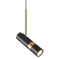 Kierunkowa lampa wisząca CGLOOK1PBK do holu czarna mosiądz