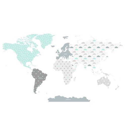 Naklejka Mapa Świata DK342 L na Arena.pl