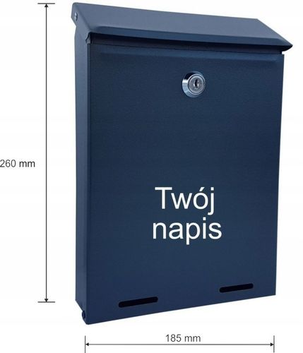 Skrzynka na listy pocztowa YORK - nr domu, - NAPIS na Arena.pl