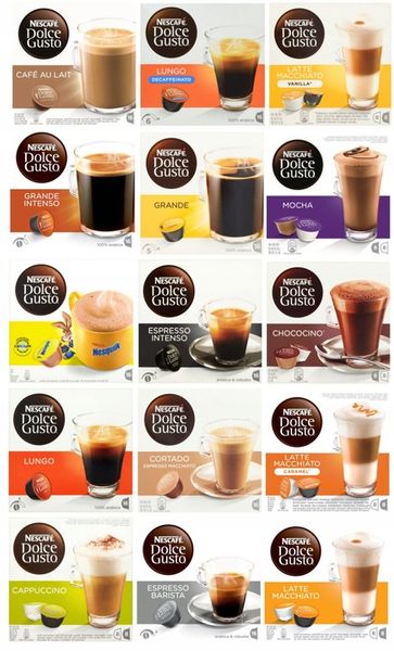 Kapsułki Nescafe Dolce Gusto SUPER ZESTAW 6 x 16 zdjęcie 5