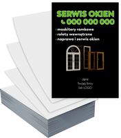 Ulotki A5 1000 szt firmowe SERWIS OKIEN + PROJEKT GRATIS