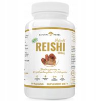 Reishi 500mg Ekstrakt 30% Odporność Grzybki Wege