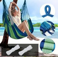 Hamak ogrodowy XXL 265x155cm | 2-osobowy, z pałąkami + torba