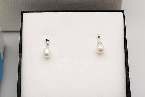 srebrne kolczyki staviori z perłą na Arena.pl