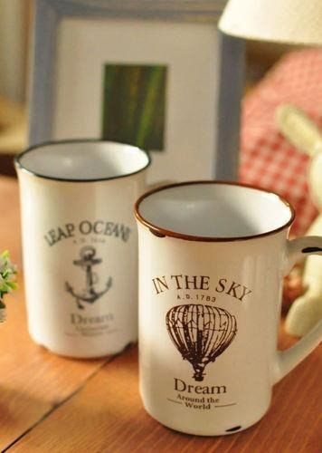 Porcelanowy kubek retro - ocean na Arena.pl