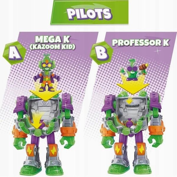 SUPER ZINGS THINGS 10 SERIA SUPERBOT MEGA-K ZESTAW zdjęcie 8