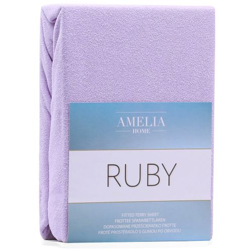 Prześcierdło Frotte AmeliaHome RUBY LILAC36 80-90x200+30 na Arena.pl