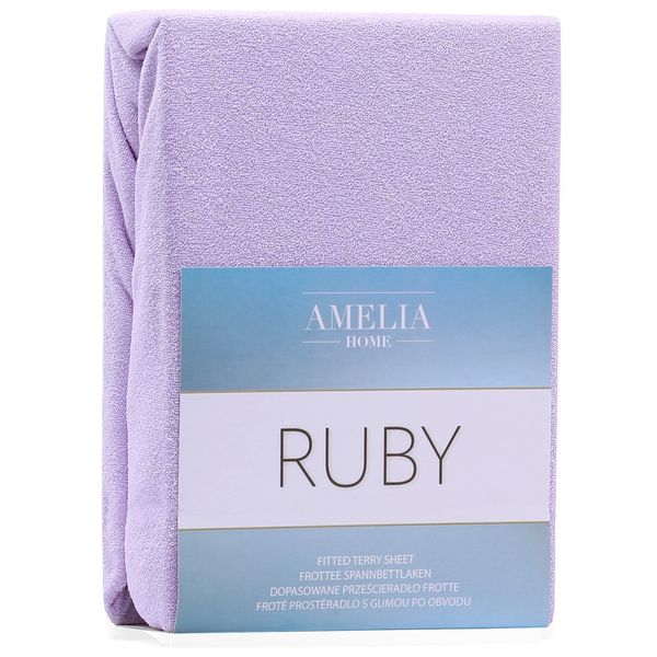Prześcierdło Frotte AmeliaHome RUBY LILAC36 80-90x200+30 zdjęcie 5