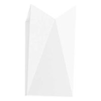 Kinkiet LAMPA ścienna AGI 7444 Shilo metalowa OPRAWA przyścienna biała