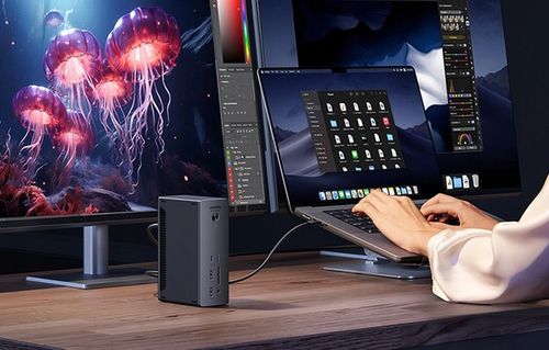 UGREEN Stacja Dokująca Hub 4x USB USB-C RJ45 SD/TF Aux Thunderbolt PD 90W na Arena.pl