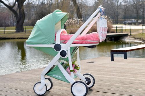 Wózek Greentom Reversible white - mint na Arena.pl
