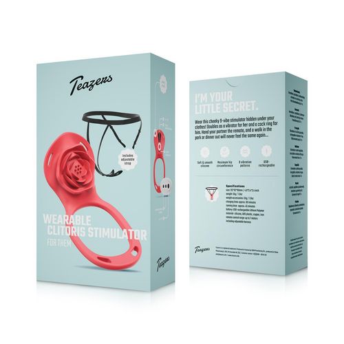 Teazers - Wearable Clitoral Stimulator Harness - Red na Arena.pl