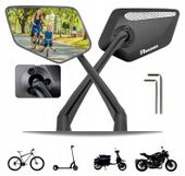 Lusterko Rowerowe Wsteczne Na Kierownicę Obrotowe 360° 2Szt Zestaw Lusterek