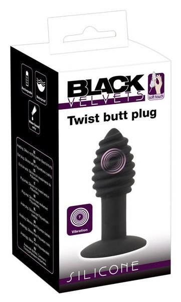 Black Velvets Twist Butt Plug zdjęcie 1