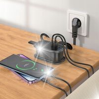 ROZGAŁĘŹNIK SIECIOWY GNIAZDKO ROZDZIELACZ PORTÓW USB USB-C 4000W PD QC 1,1M