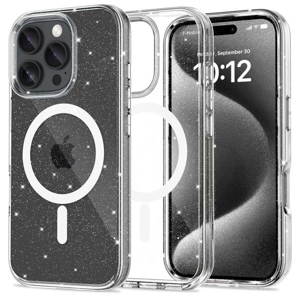 Etui Tech-Protect FlexAir Hybrid MagSafe DO iPhone 16 Pro Max Glitter zdjęcie 1