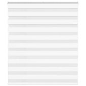 Roleta zebra, biała, szerokość tkaniny 120,9 cm, poliester