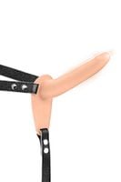 Simple Strap-On Vibrating Flesh Strap-On Dildo
