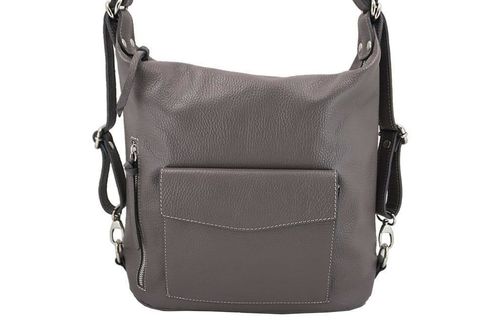 Torebka - plecak skórzany Barberini's - Brązowa na Arena.pl