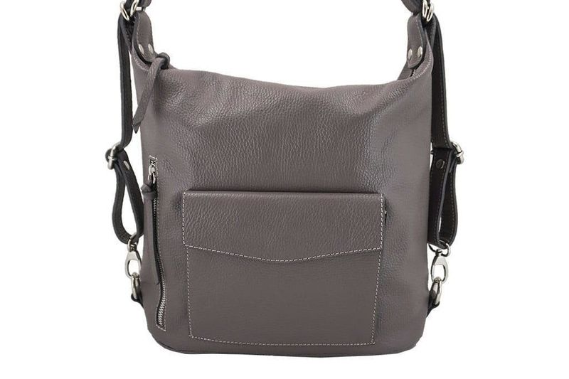 Torebka - plecak skórzany Barberini's - Brązowa zdjęcie 2