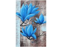 OBRAZ NIEBIESKI KWIAT MAGNOLII