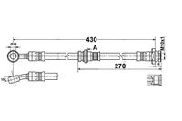 Subaru Justy 3 - Zestaw Przewodów Hamulcowych Elastycznych Gumowych