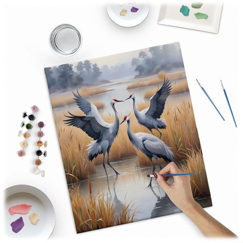 Obraz do malowania po numerach 40x50 cm Massido Żurawie na Arena.pl